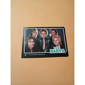 Vintage 1979 The Babys Trading Card #38 London Rock Band Collectible